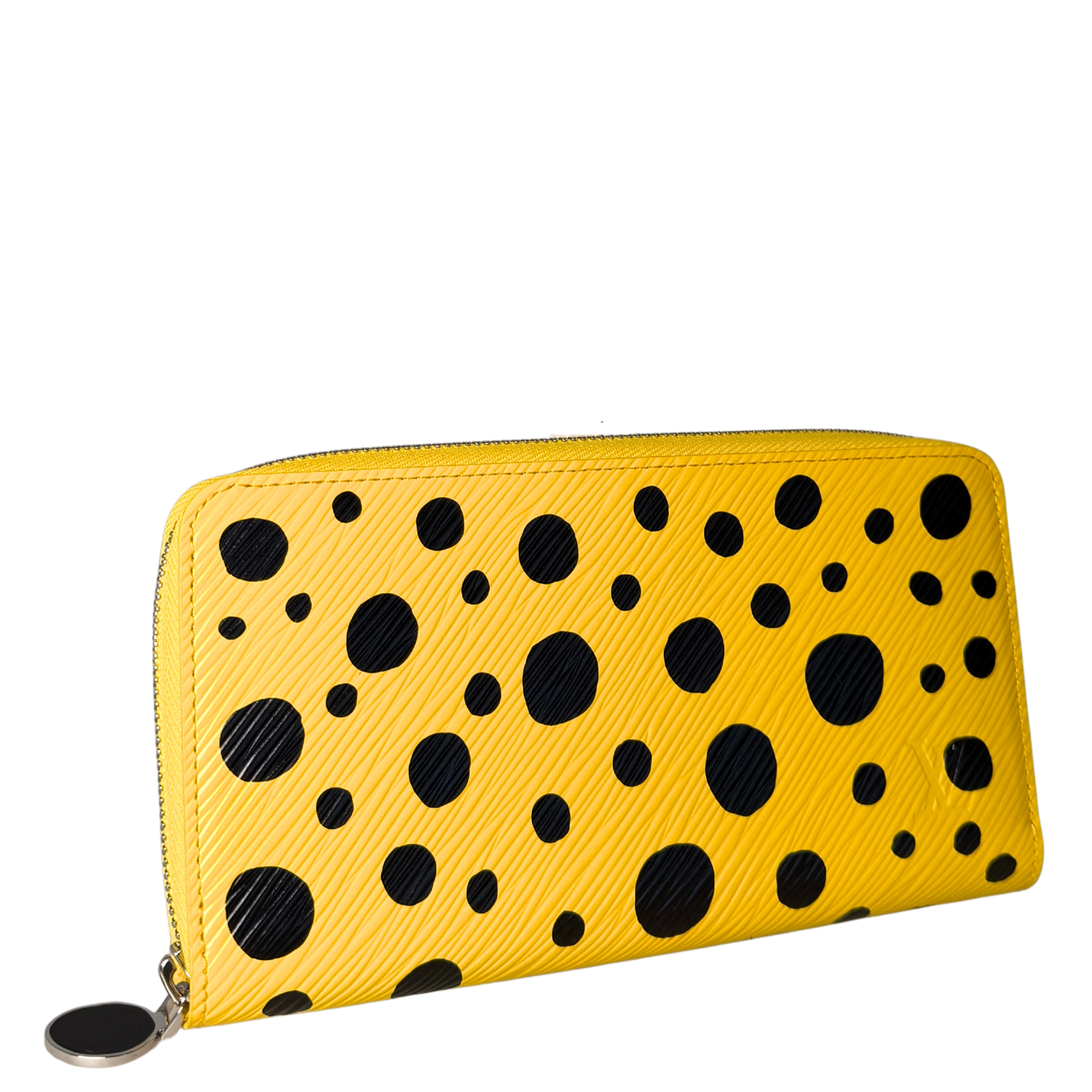 Louis Vuitton x Yayoi Kusama Zip Around Geldbörse in Epi-Leder M81960 Gelb Fullset / neuwertig Louis Vuitton