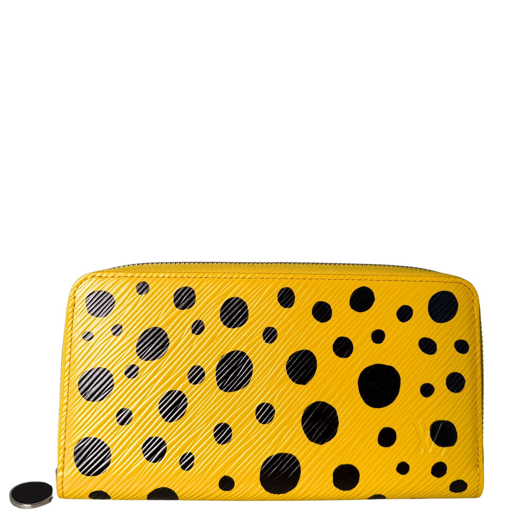 Louis Vuitton x Yayoi Kusama Zip Around Geldbörse in Epi-Leder M81960 Gelb Fullset / neuwertig Louis Vuitton