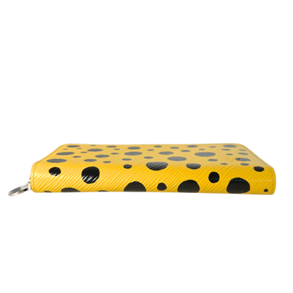 Louis Vuitton x Yayoi Kusama Zip Around Geldbörse in Epi-Leder M81960 Gelb Fullset / neuwertig Louis Vuitton