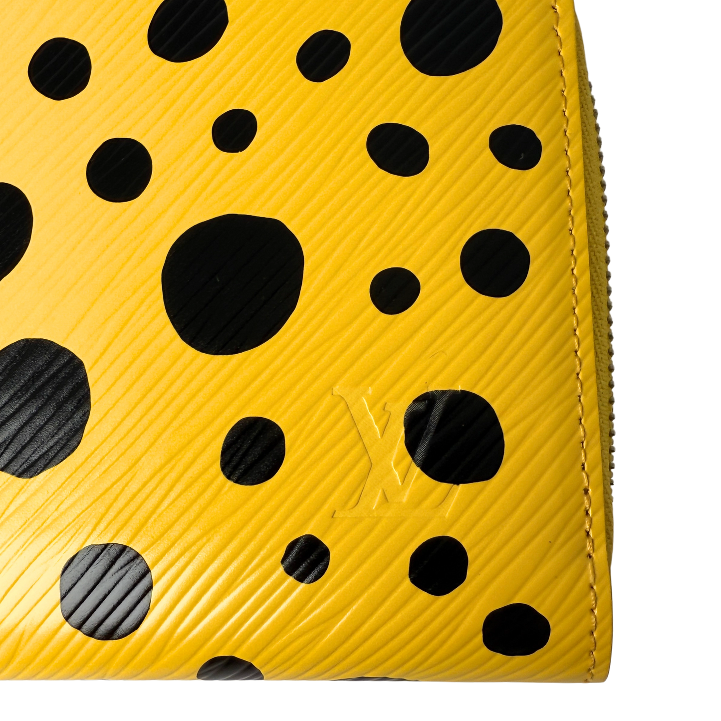 Louis Vuitton x Yayoi Kusama Zip Around Geldbörse in Epi-Leder M81960 Gelb Fullset / neuwertig Louis Vuitton