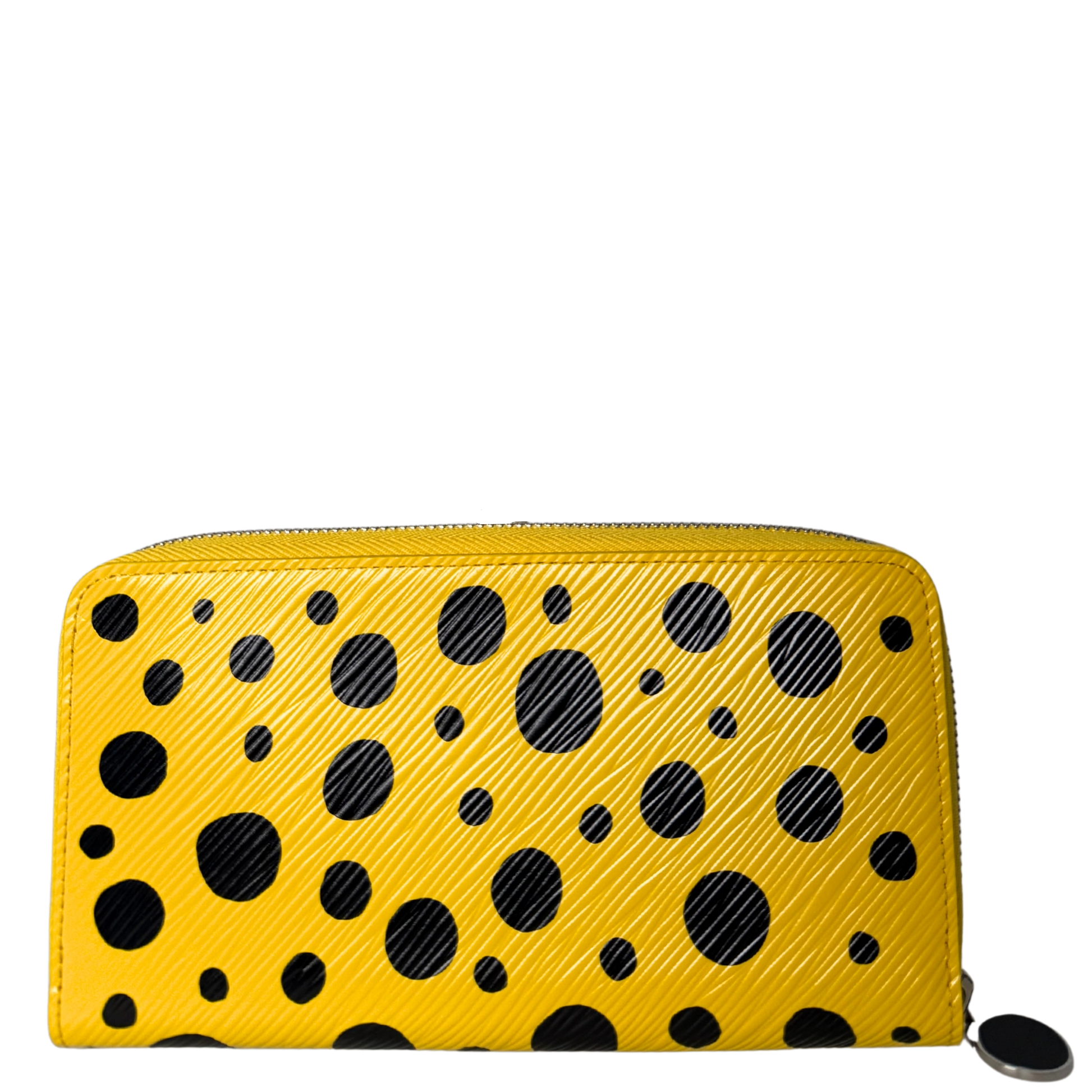 Louis Vuitton x Yayoi Kusama Zip Around Geldbörse in Epi-Leder M81960 Gelb Fullset / neuwertig Louis Vuitton