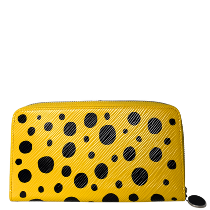 Louis Vuitton x Yayoi Kusama Zip Around Geldbörse in Epi-Leder M81960 Gelb Fullset / neuwertig Louis Vuitton