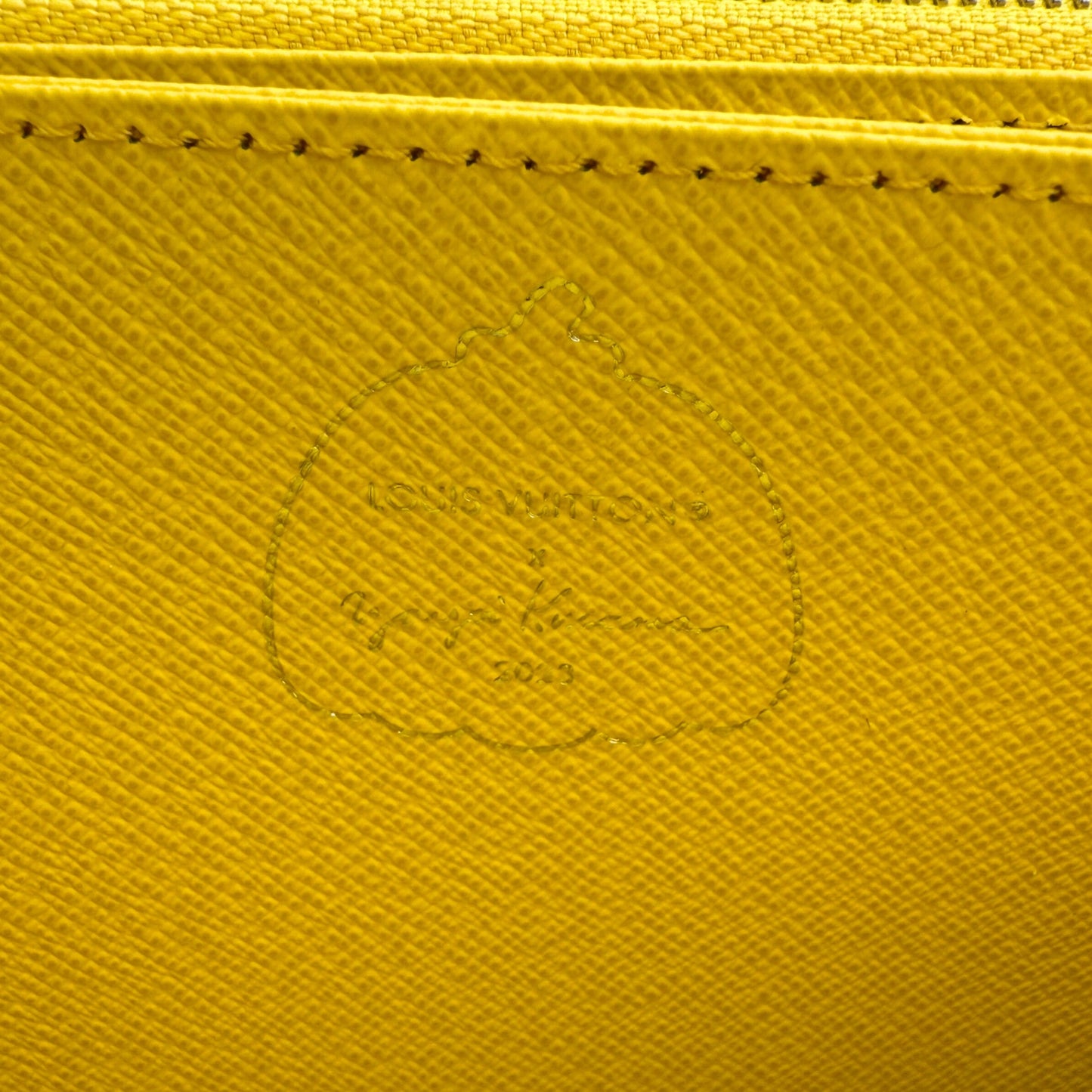 Louis Vuitton x Yayoi Kusama Zip Around Geldbörse in Epi-Leder M81960 Gelb Fullset / neuwertig Louis Vuitton