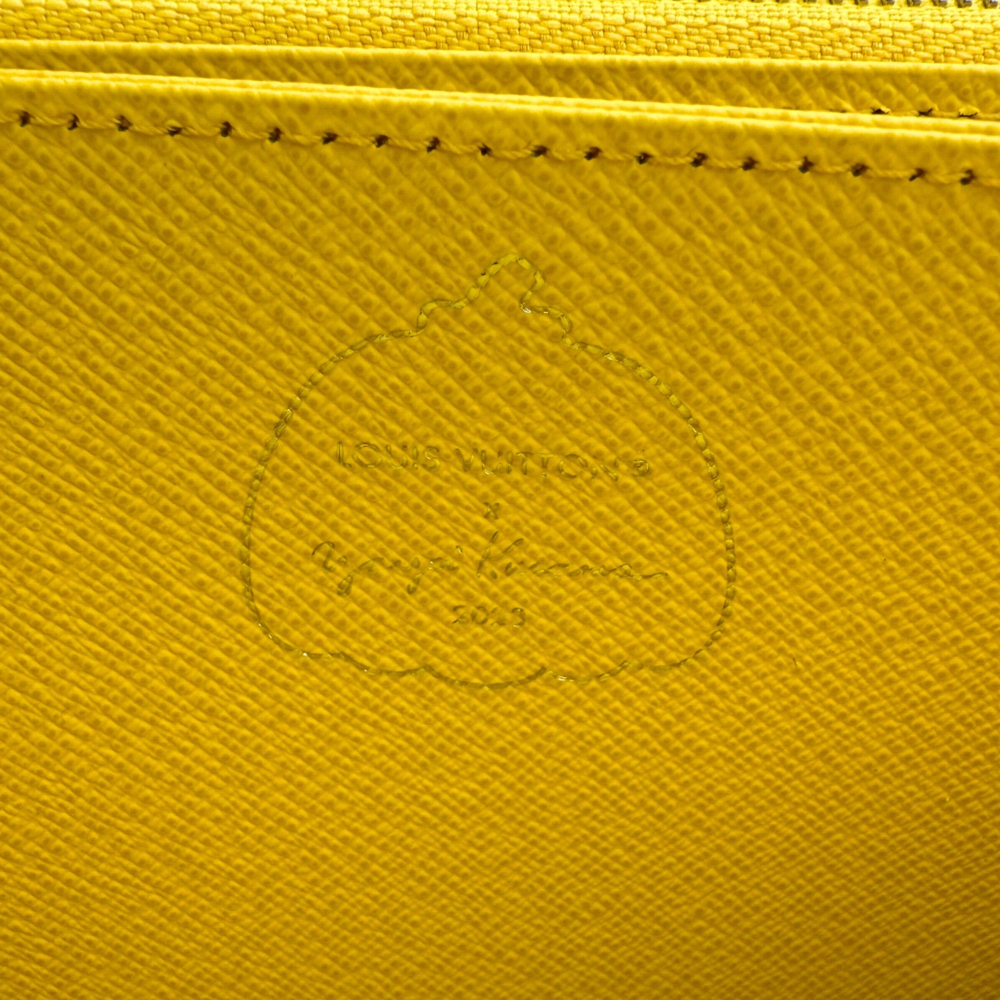 Louis Vuitton x Yayoi Kusama Zip Around Geldbörse in Epi-Leder M81960 Gelb Fullset / neuwertig Louis Vuitton