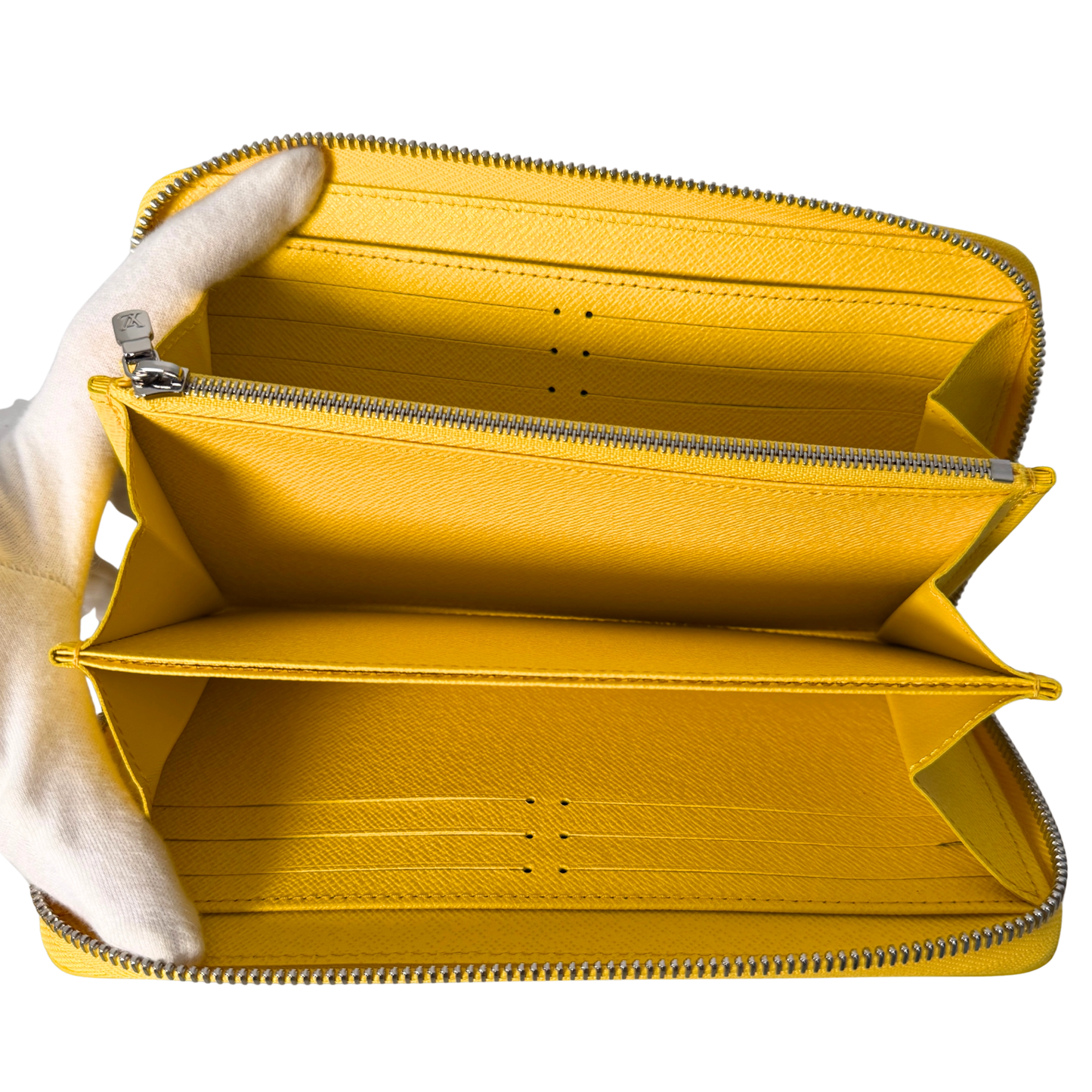 Louis Vuitton x Yayoi Kusama Zip Around Geldbörse in Epi-Leder M81960 Gelb Fullset / neuwertig Louis Vuitton