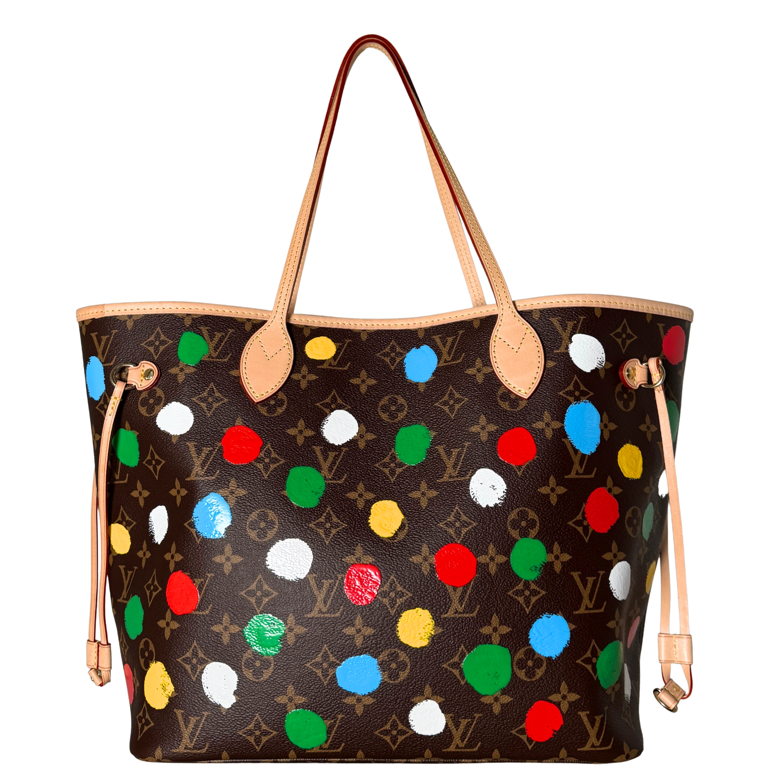 Louis Vuitton x Yayoi Kusama Neverfull MM Braun / neuwertig