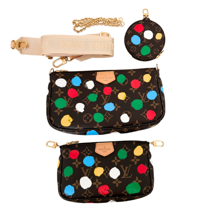 Louis Vuitton x Yayoi Kusama Multi Pochette Accessoires Monogram Multicolor / neuwertig Louis Vuitton