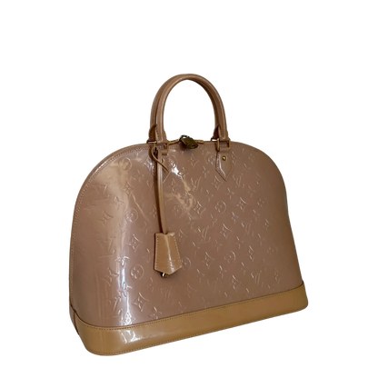 Louis Vuitton Alma GM Vernis Leder MI1130 Beige / sehr gut Louis Vuitton