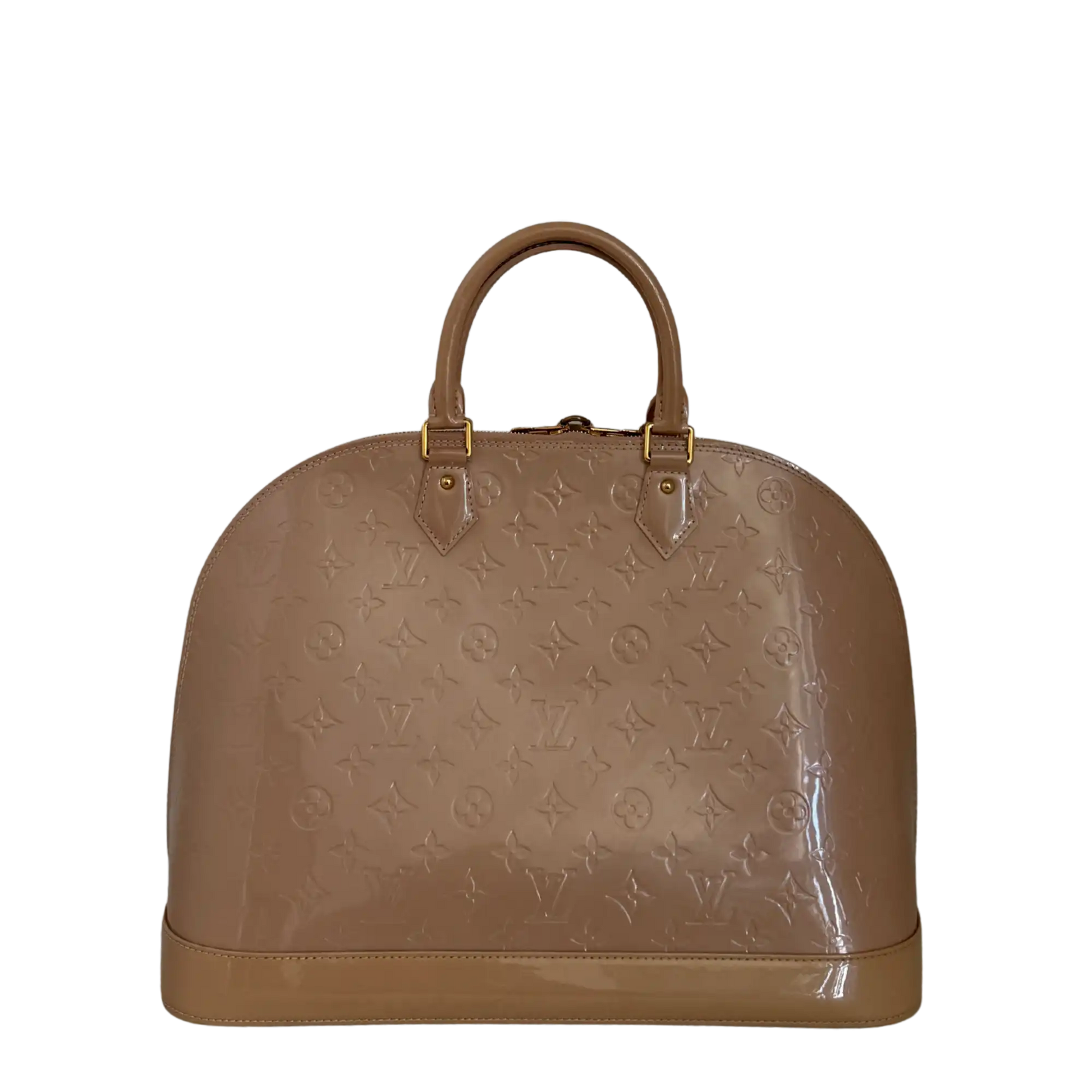Louis Vuitton Alma GM Vernis Leder MI1130 Beige / sehr gut Louis Vuitton