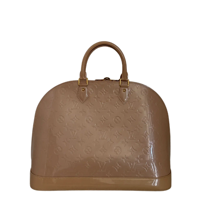 Louis Vuitton Alma GM Vernis Leder MI1130 Beige / sehr gut Louis Vuitton