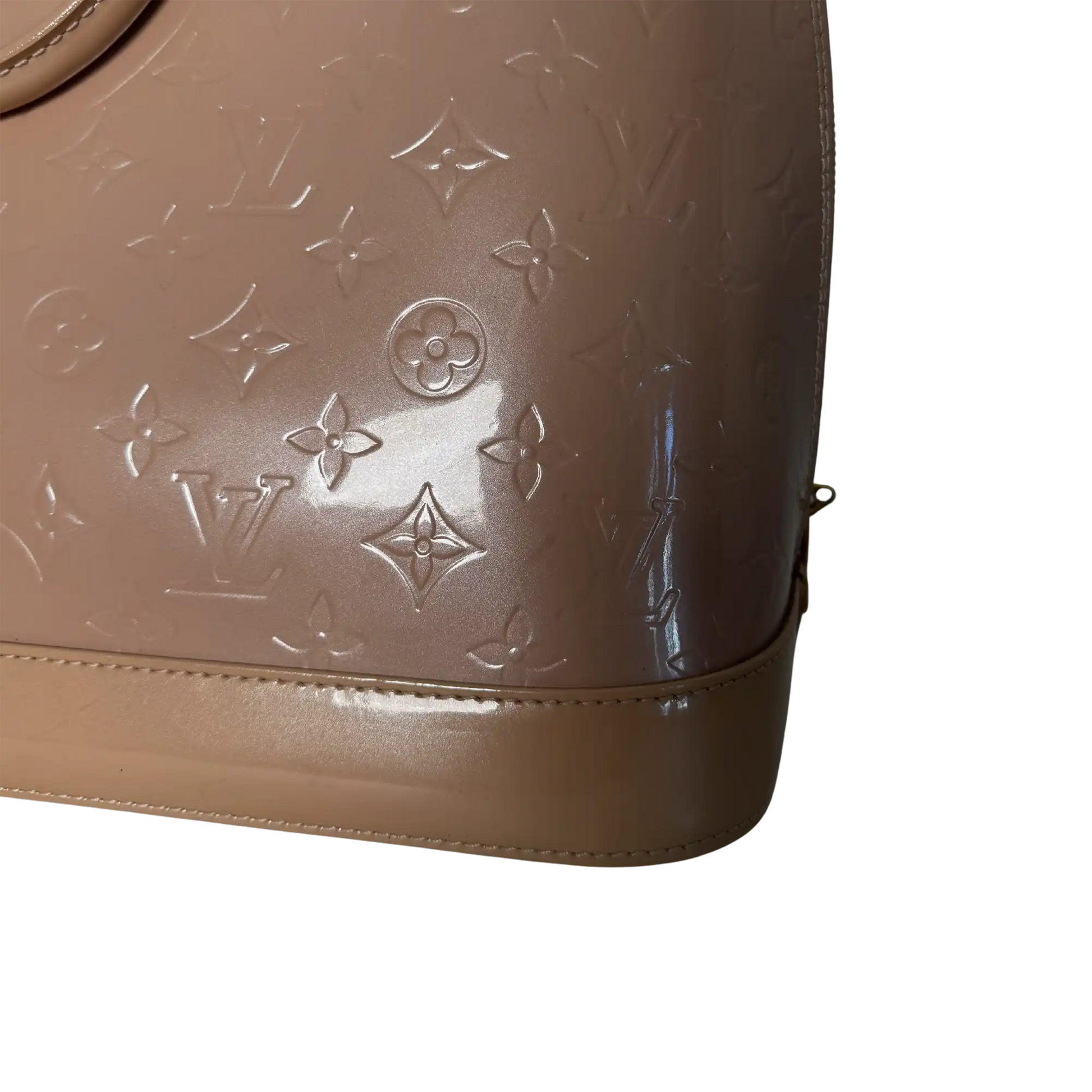 Louis Vuitton Alma GM Vernis Leder MI1130 Beige / sehr gut Louis Vuitton