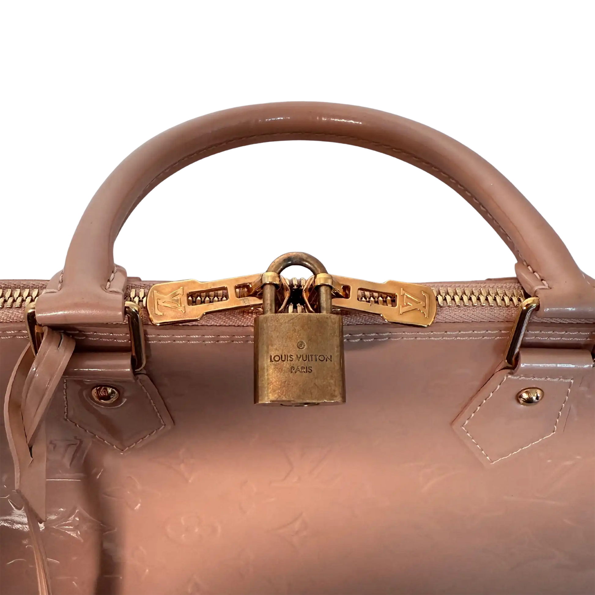 Louis Vuitton Alma GM Vernis Leder MI1130 Beige / sehr gut Louis Vuitton