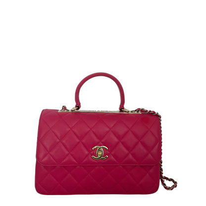 Chanel Trendy CC Top Handle Lammleder Pink / gut Chanel