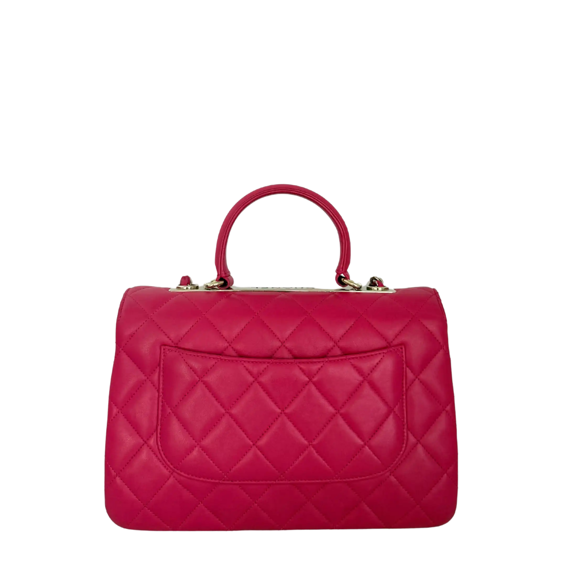 Chanel Trendy CC Top Handle Lammleder Pink / gut Chanel