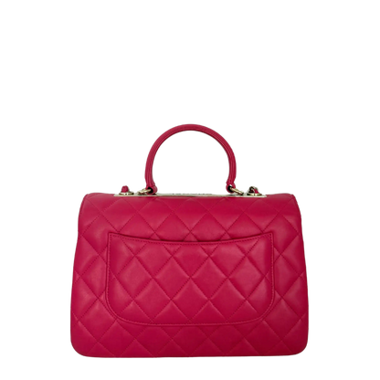 Chanel Trendy CC Top Handle Lammleder Pink / gut Chanel