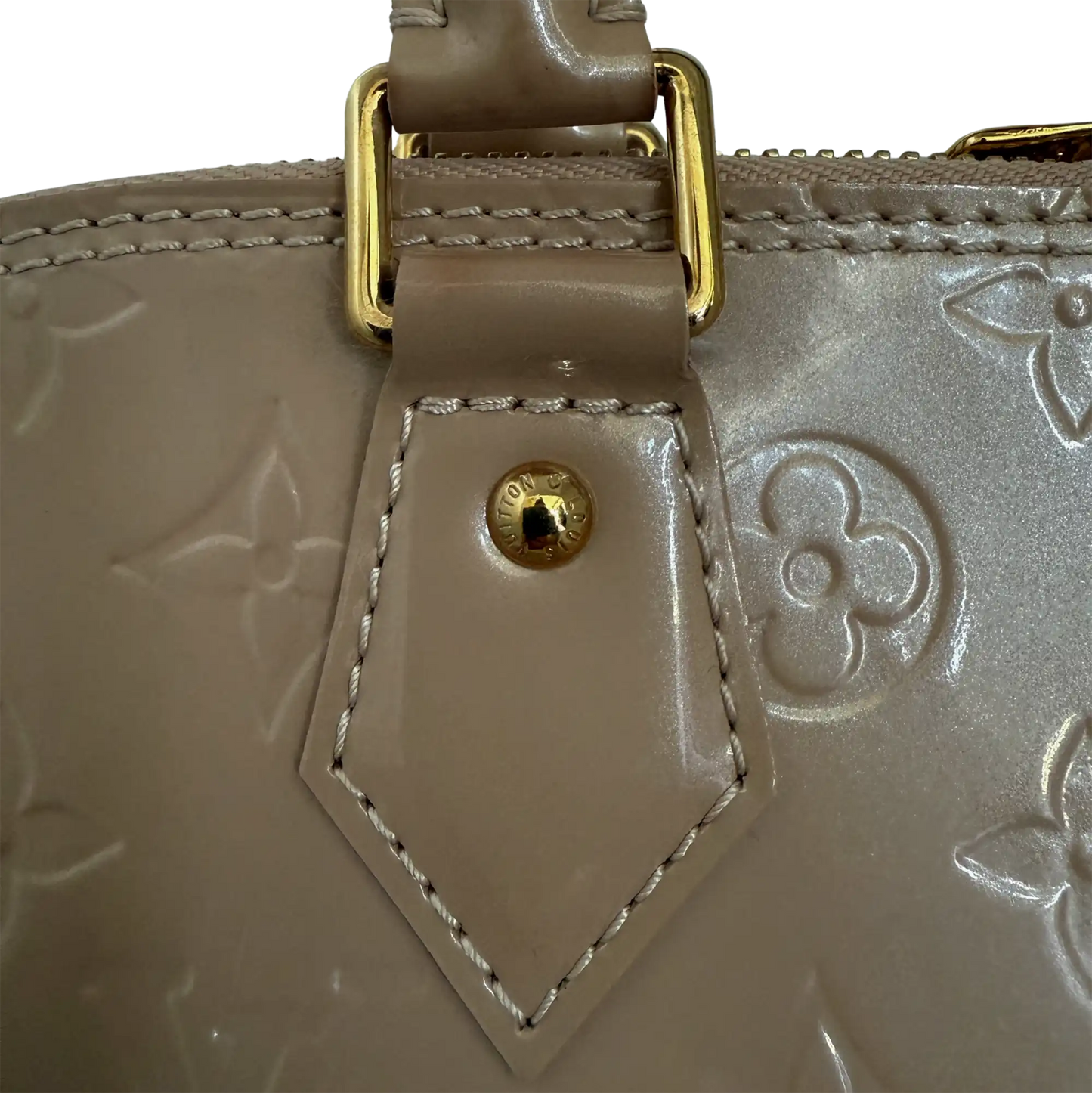 Louis Vuitton Alma GM Vernis Leder MI1130 Beige / sehr gut Louis Vuitton