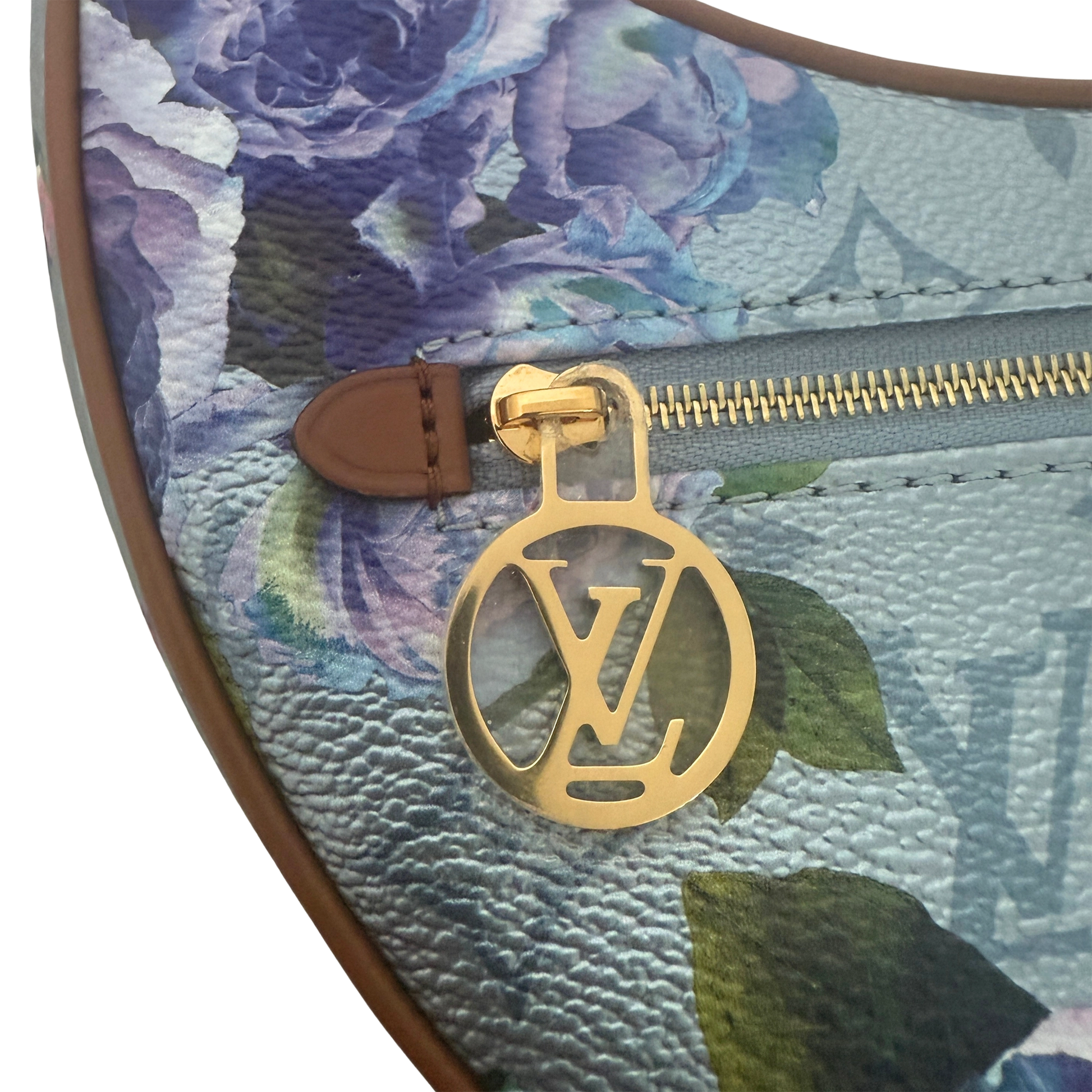 Louis Vuitton Metallic Monogram LV Garden Loop PM Blau / neuwertig Louis Vuitton