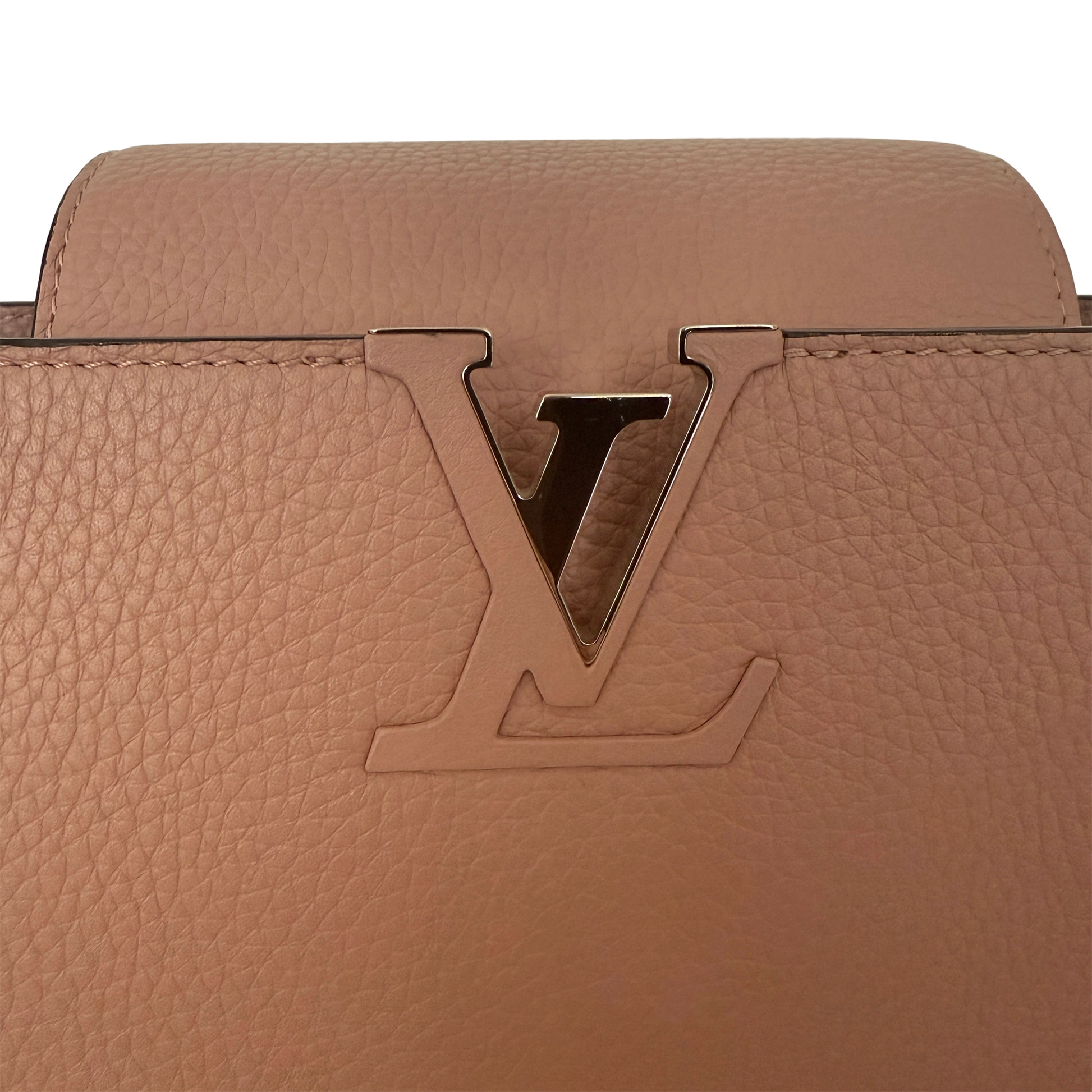 Louis Vuitton Capucines mit Schlangenledergriff Rosa N92801 / neuwertig Louis Vuitton