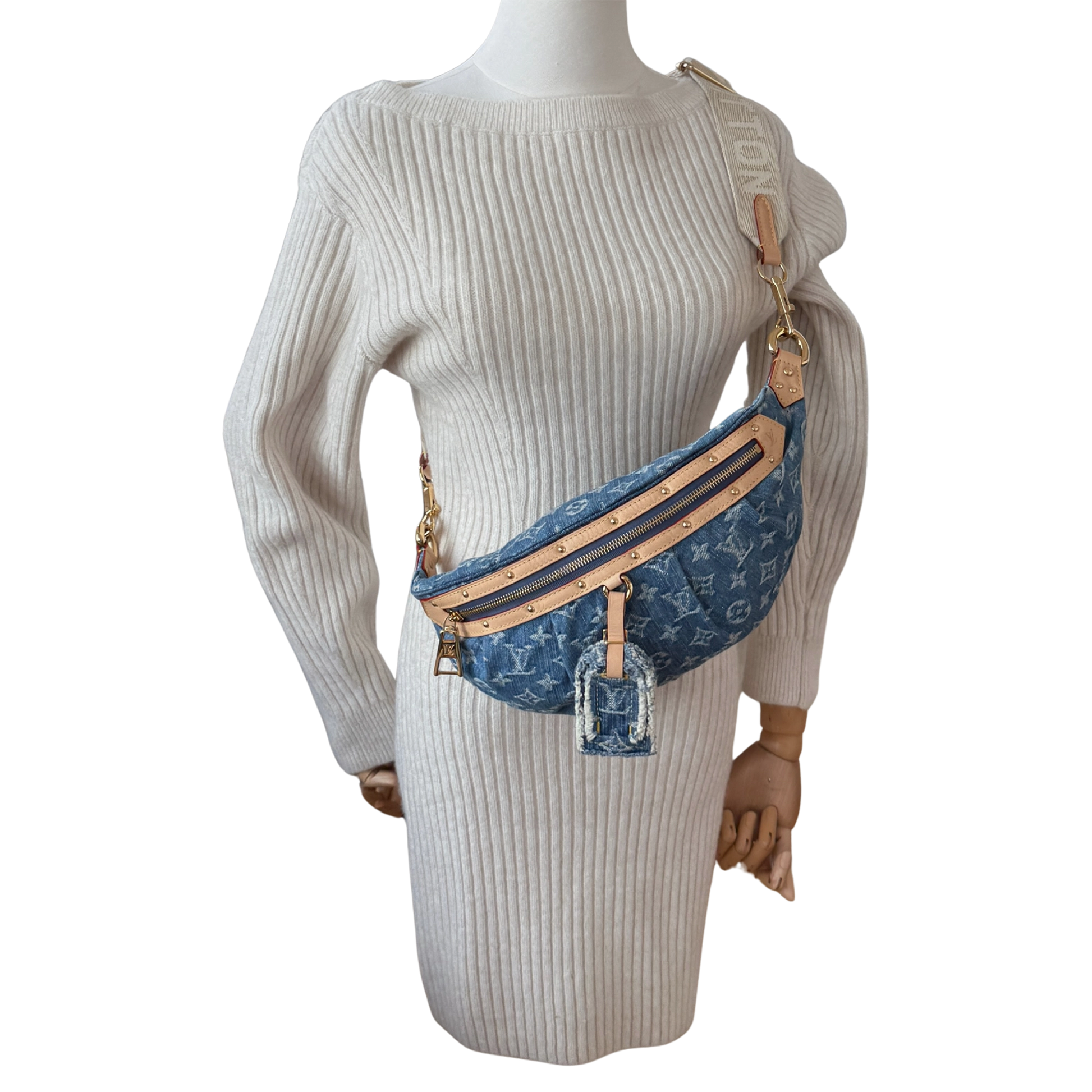 Louis Vuitton High Rise Monogram Denim M46837 Blau Fullset / neuwertig Louis Vuitton