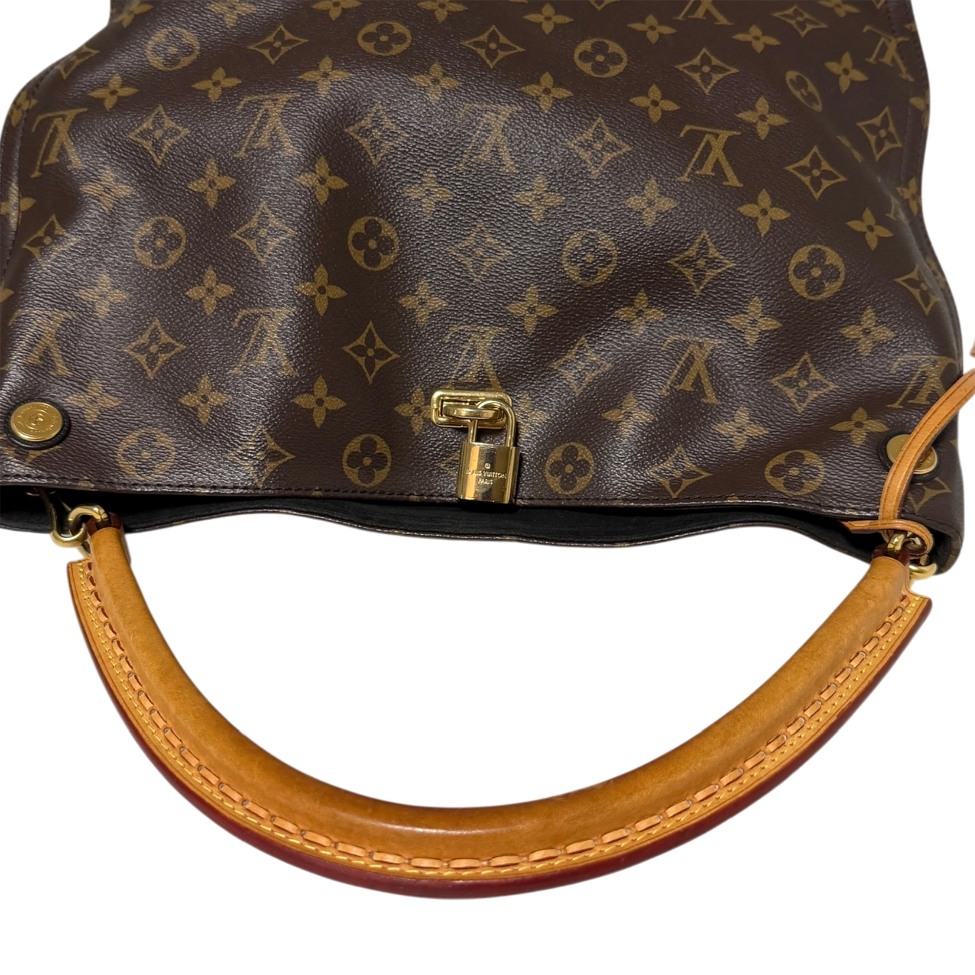 Louis Vuitton Gaia Monogram Canvas Schultertasche / gut Louis Vuitton
