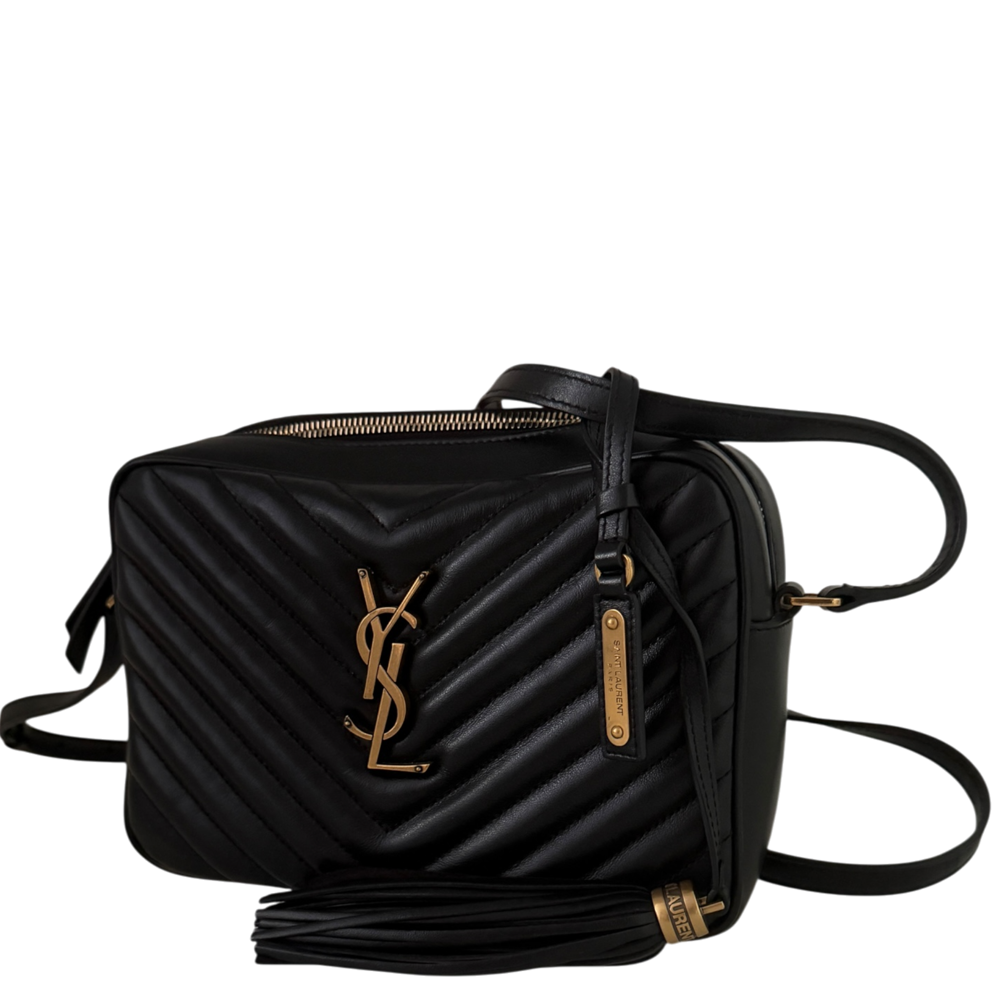 Saint Laurent YSL Lou Camera Bag Leder schwarz / neuwertig