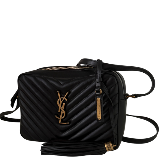 Saint Laurent YSL Lou Camera Bag Leder schwarz / neuwertig