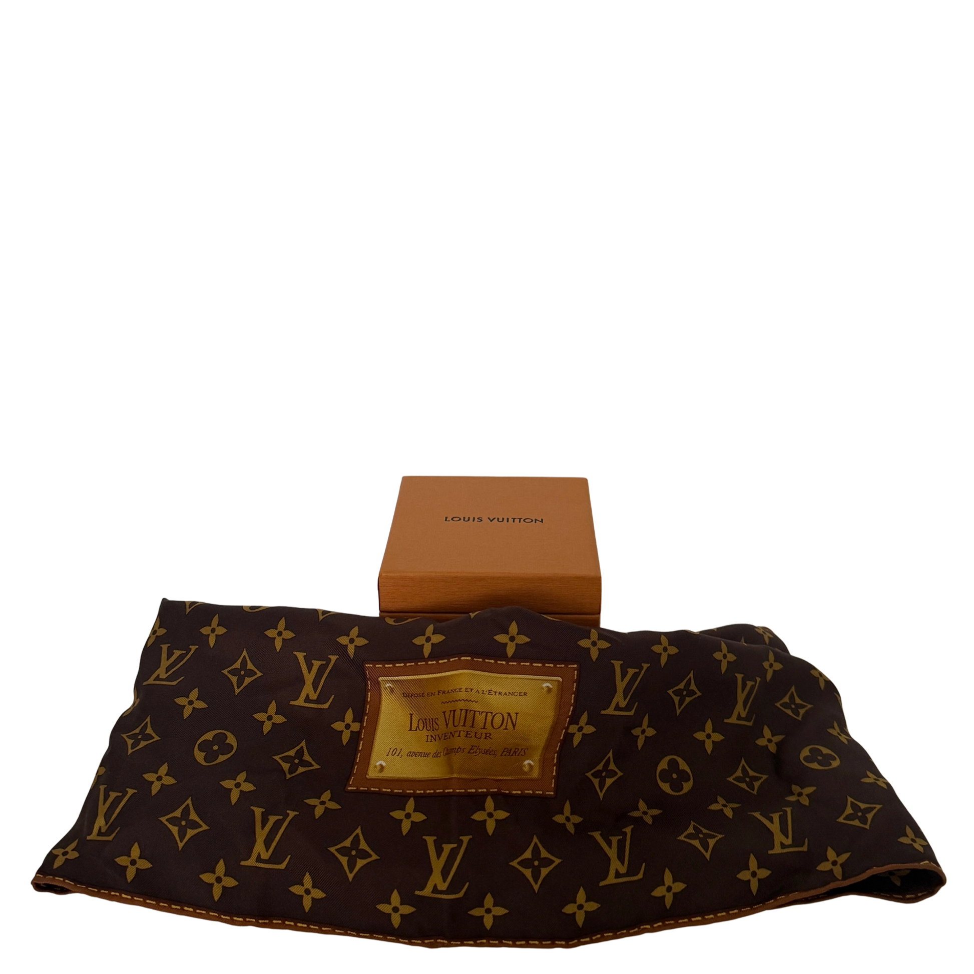 Louis Vuitton Monogram Classic Seidentuch Braun / neuwertig Louis Vuitton