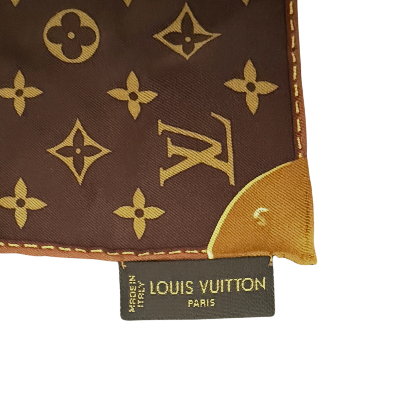 Louis Vuitton Monogram Classic Seidentuch Braun / neuwertig Louis Vuitton