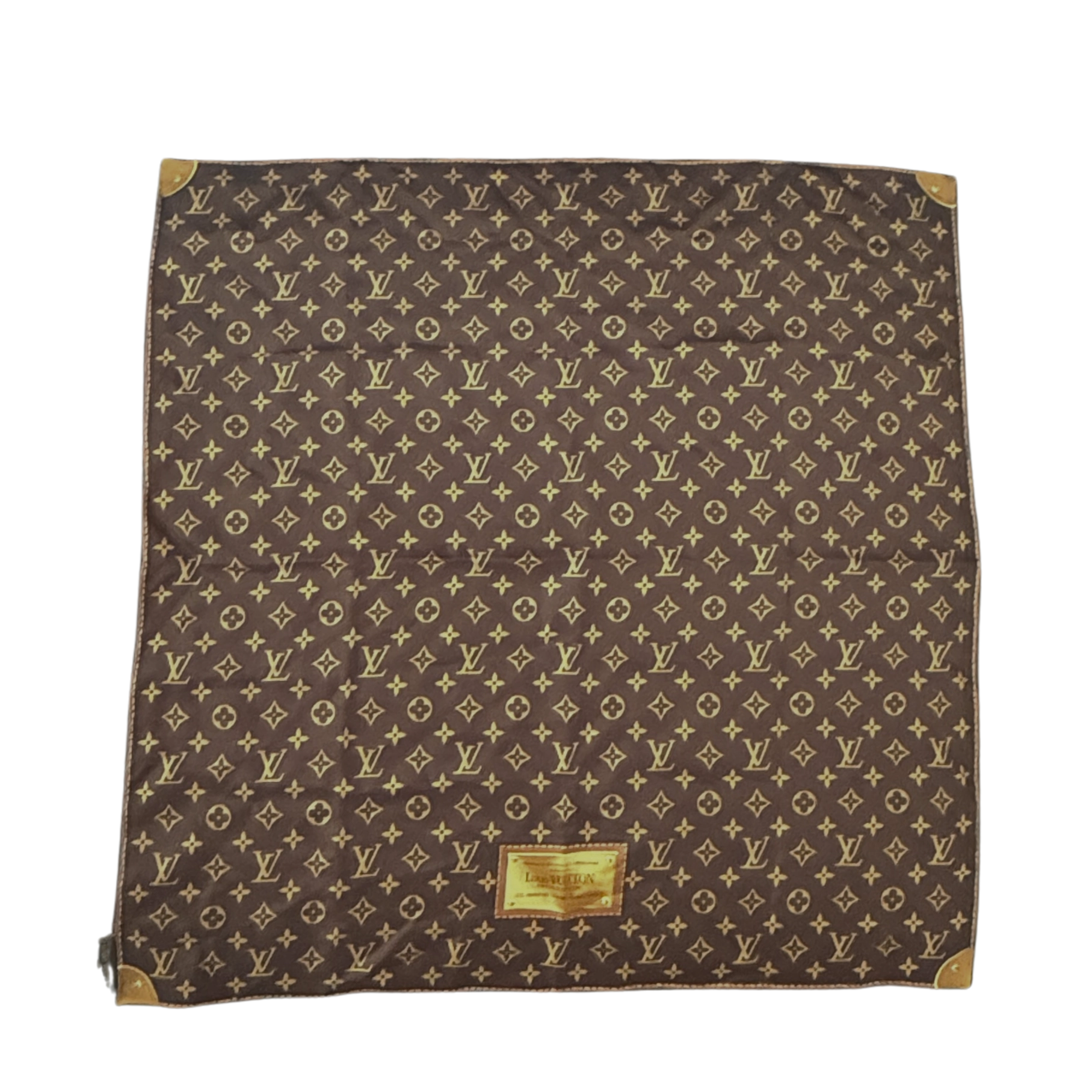 Louis Vuitton Monogram Classic Seidentuch Braun / neuwertig Louis Vuitton