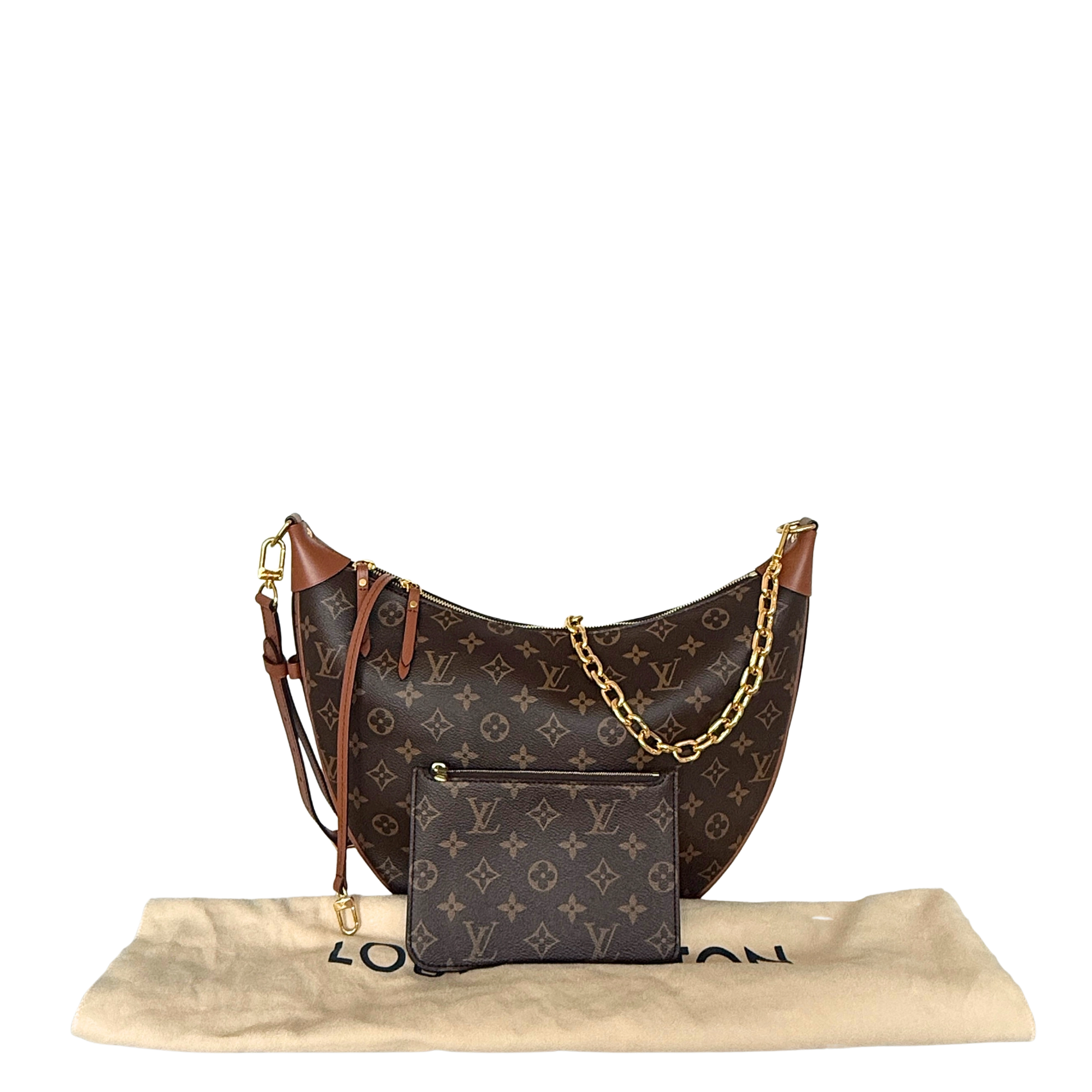Louis Vuitton Loop Hobo Monogram Canvas M46311 Braun / neuwertig Louis Vuitton