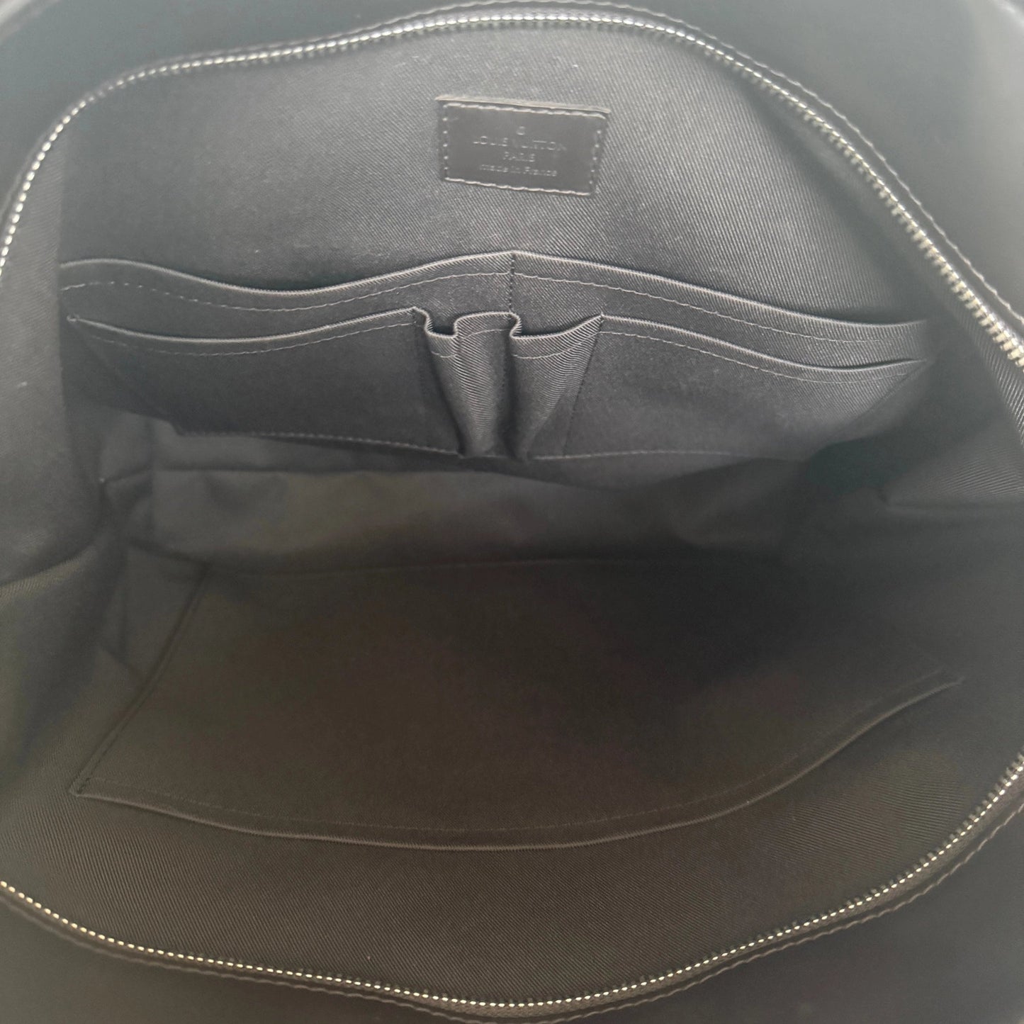Louis Vuitton Damier Ebene Jake Tote Bag N41559 Braun / sehr gut Louis Vuitton
