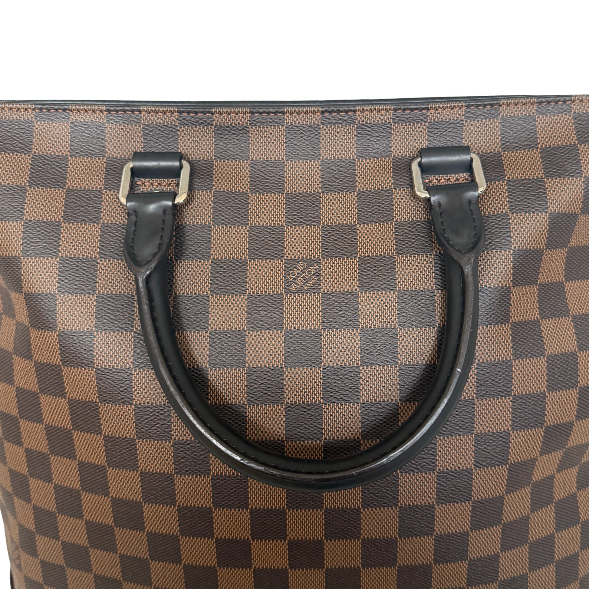 Louis Vuitton Damier Ebene Jake Tote Bag N41559 Braun / sehr gut Louis Vuitton