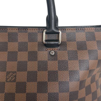 Louis Vuitton Damier Ebene Jake Tote Bag N41559 Braun / sehr gut Louis Vuitton