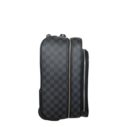 Louis Vuitton Damier Graphite Pilotenkoffer N23206 Schwarz / gut Louis Vuitton