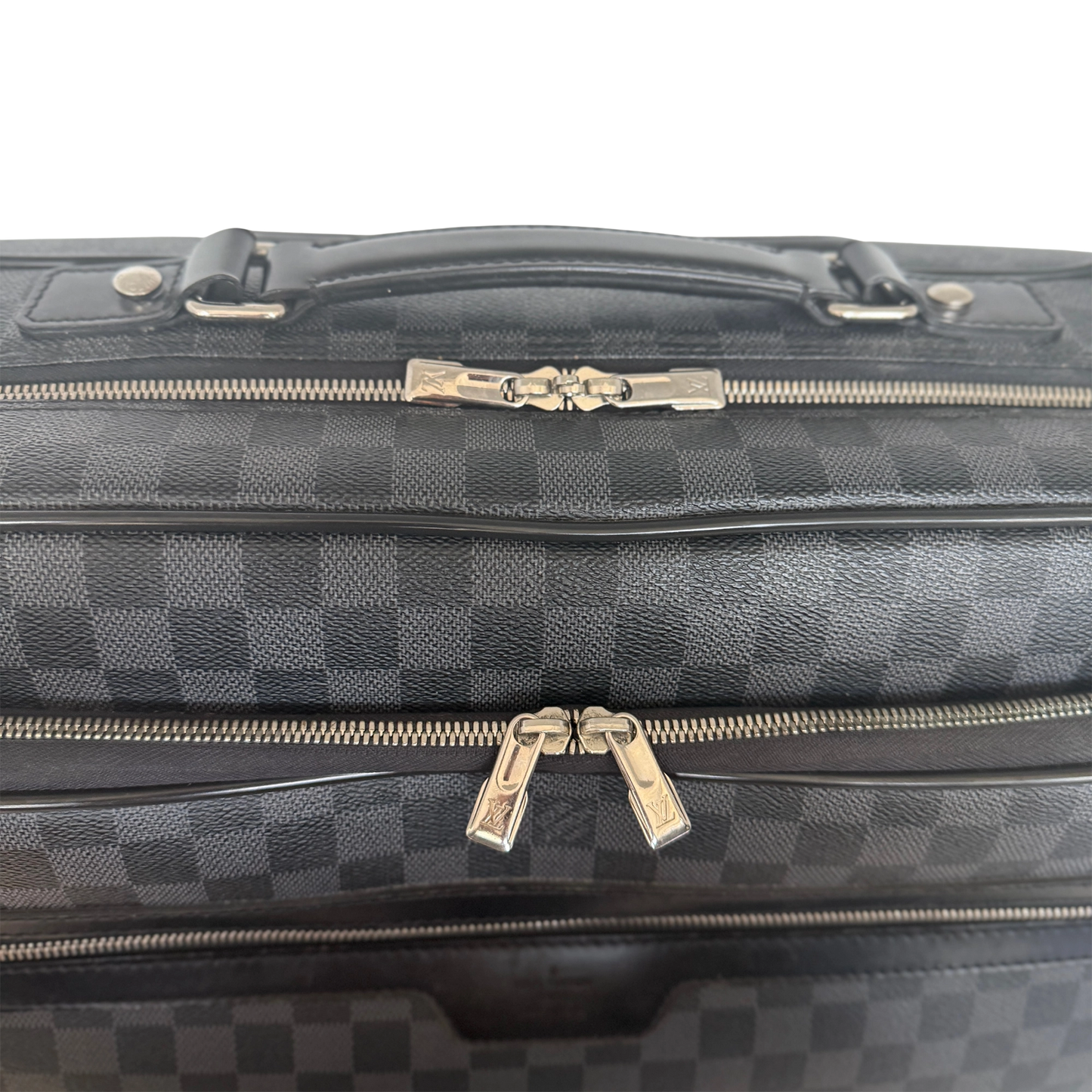 Louis Vuitton Damier Graphite Pilotenkoffer N23206 Schwarz / gut Louis Vuitton