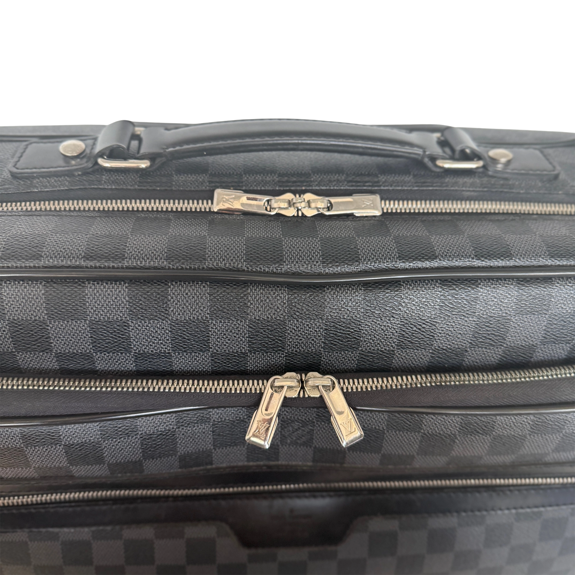 Louis Vuitton Damier Graphite Pilotenkoffer N23206 Schwarz / gut Louis Vuitton