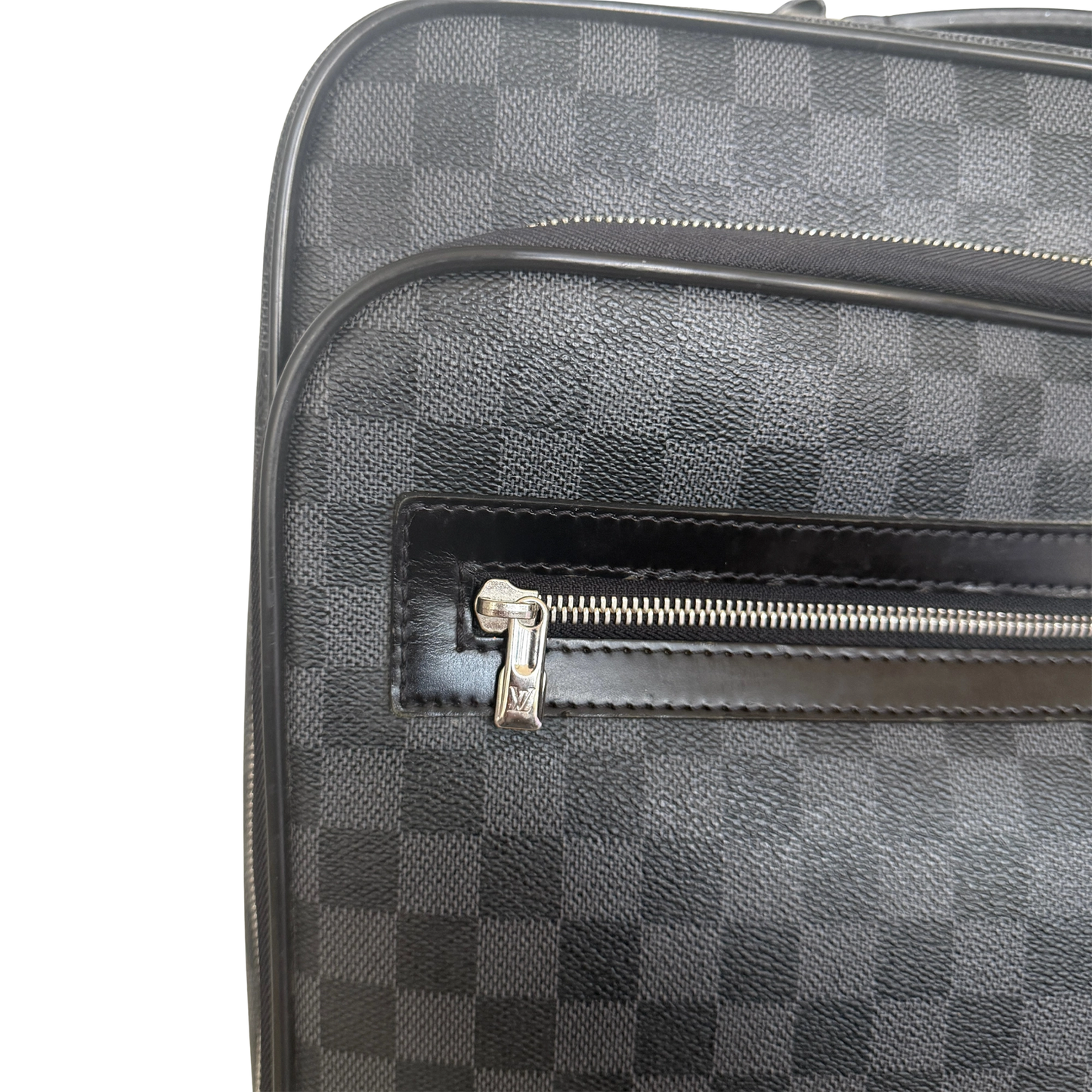 Louis Vuitton Damier Graphite Pilotenkoffer N23206 Schwarz / gut Louis Vuitton
