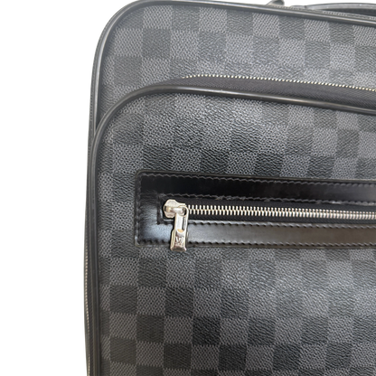 Louis Vuitton Damier Graphite Pilotenkoffer N23206 Schwarz / gut Louis Vuitton