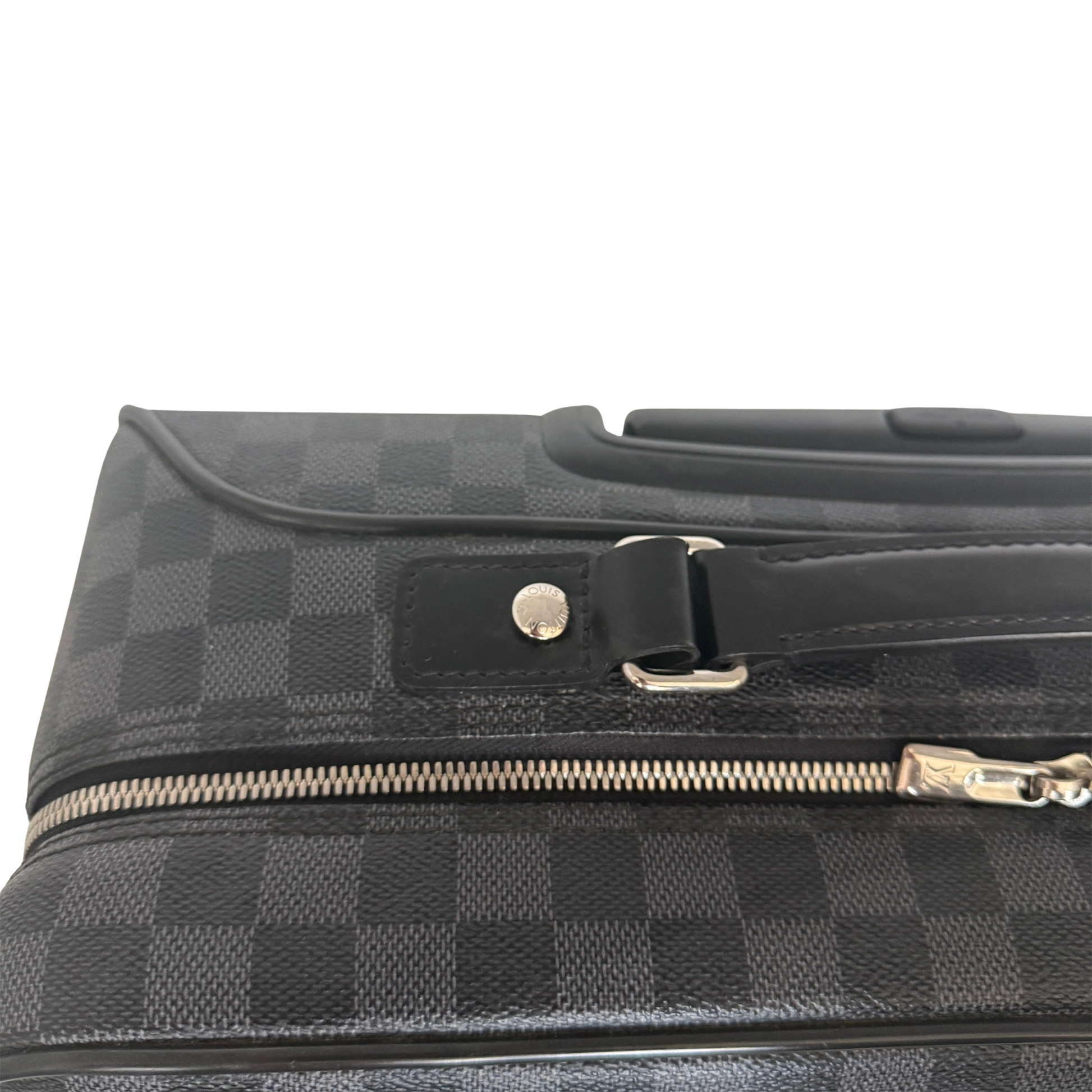 Louis Vuitton Damier Graphite Pilotenkoffer N23206 Schwarz / gut Louis Vuitton