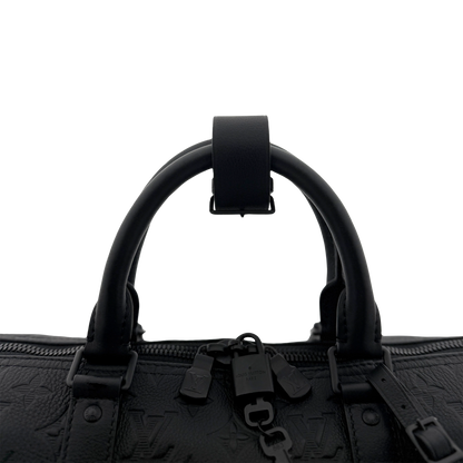 Louis Vuitton Keepall 50 mit Schulterriemen M44810 schwarz / neuwertig Louis Vuitton