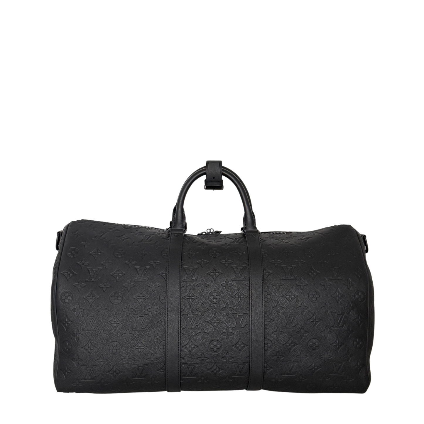 Louis Vuitton Keepall 50 mit Schulterriemen M44810 schwarz / neuwertig Louis Vuitton
