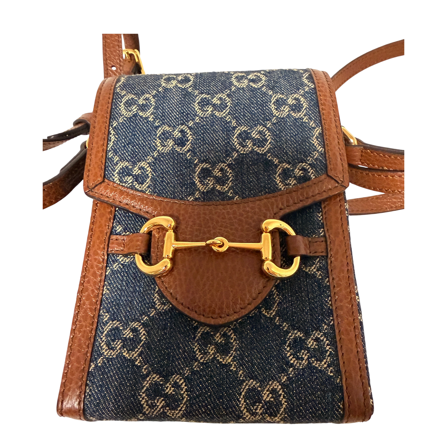 Gucci Mini Horsebit 1955 Denim Crossbody bag / neuwertig Gucci