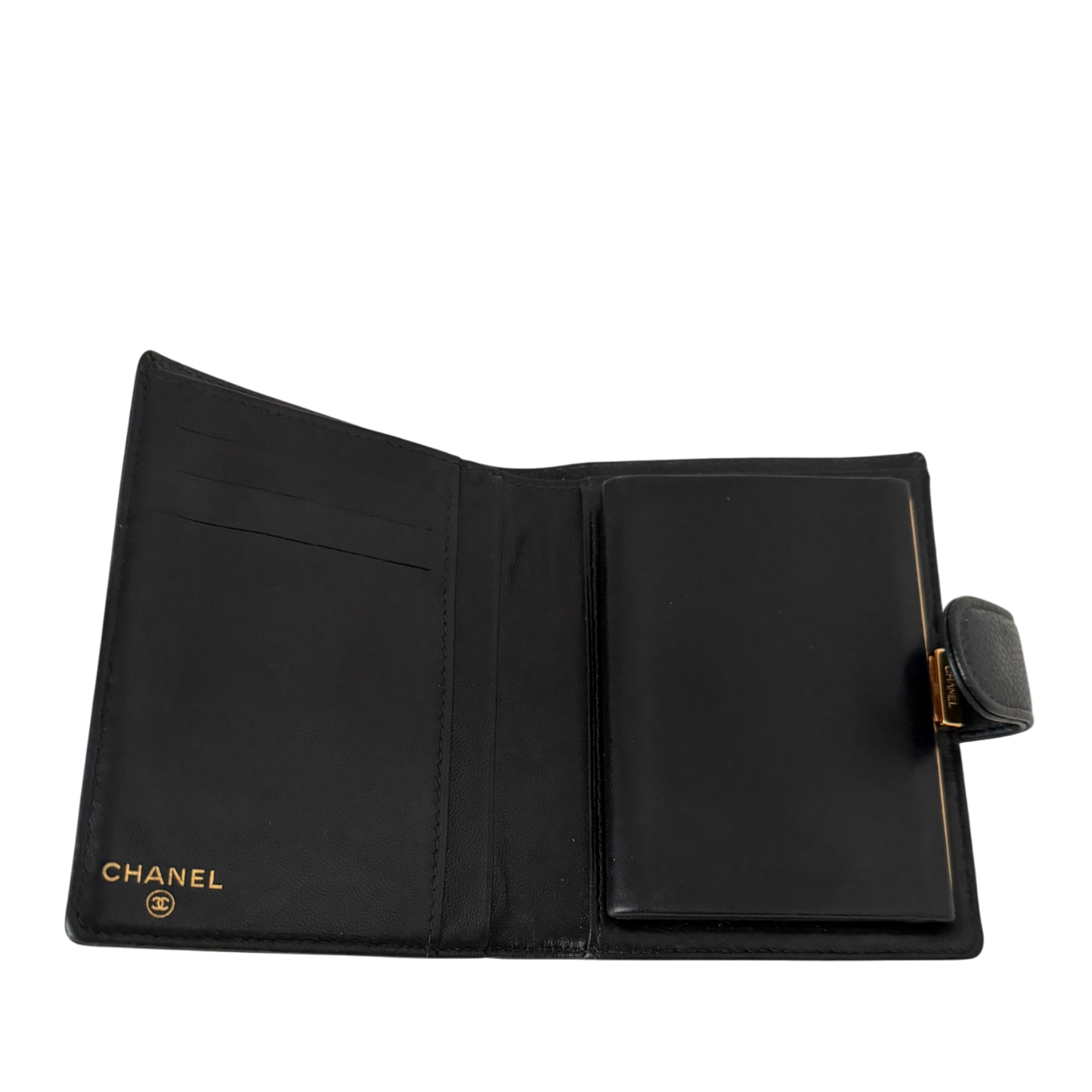 Chanel Timeless CC French Wallet Kaviar Leder schwarz  / sehr gut Chanel