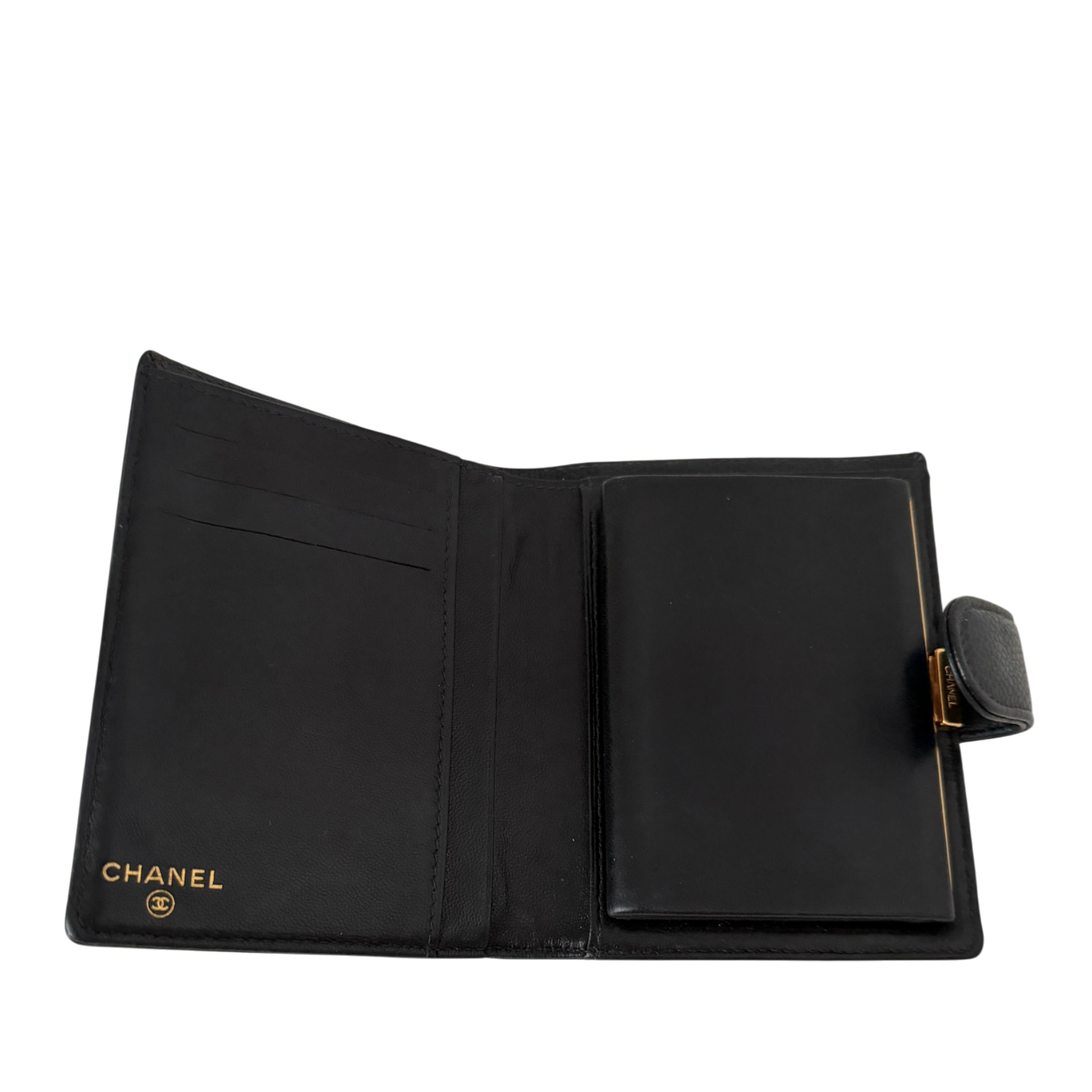 Chanel Timeless CC French Wallet Kaviar Leder schwarz  / sehr gut Chanel