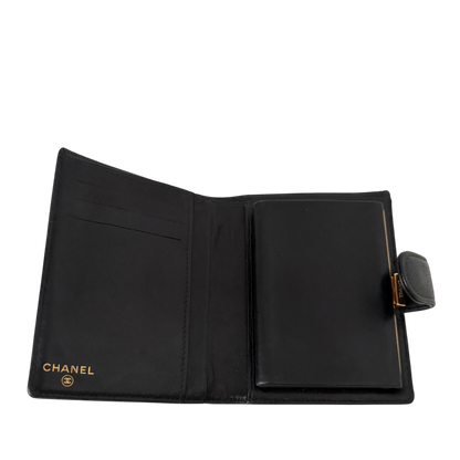 Chanel Timeless CC French Wallet Kaviar Leder schwarz  / sehr gut Chanel