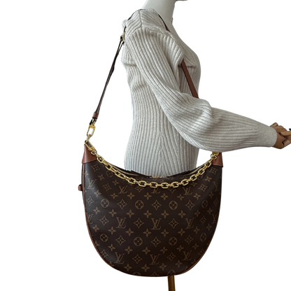 Louis Vuitton Loop Hobo Monogram Canvas M46311 Braun / neuwertig Louis Vuitton