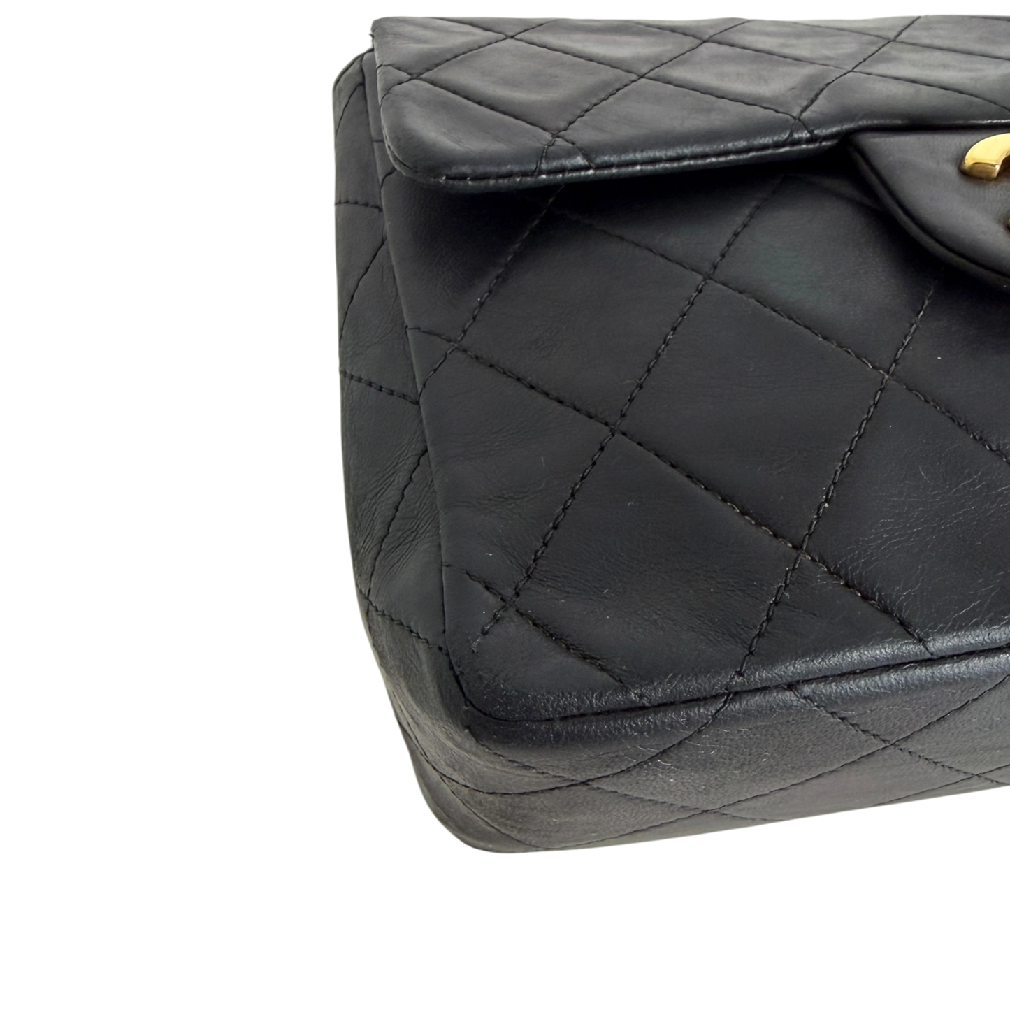 Chanel Timeless Mini Classic Flap schwarz GHW Vintage / gut Chanel