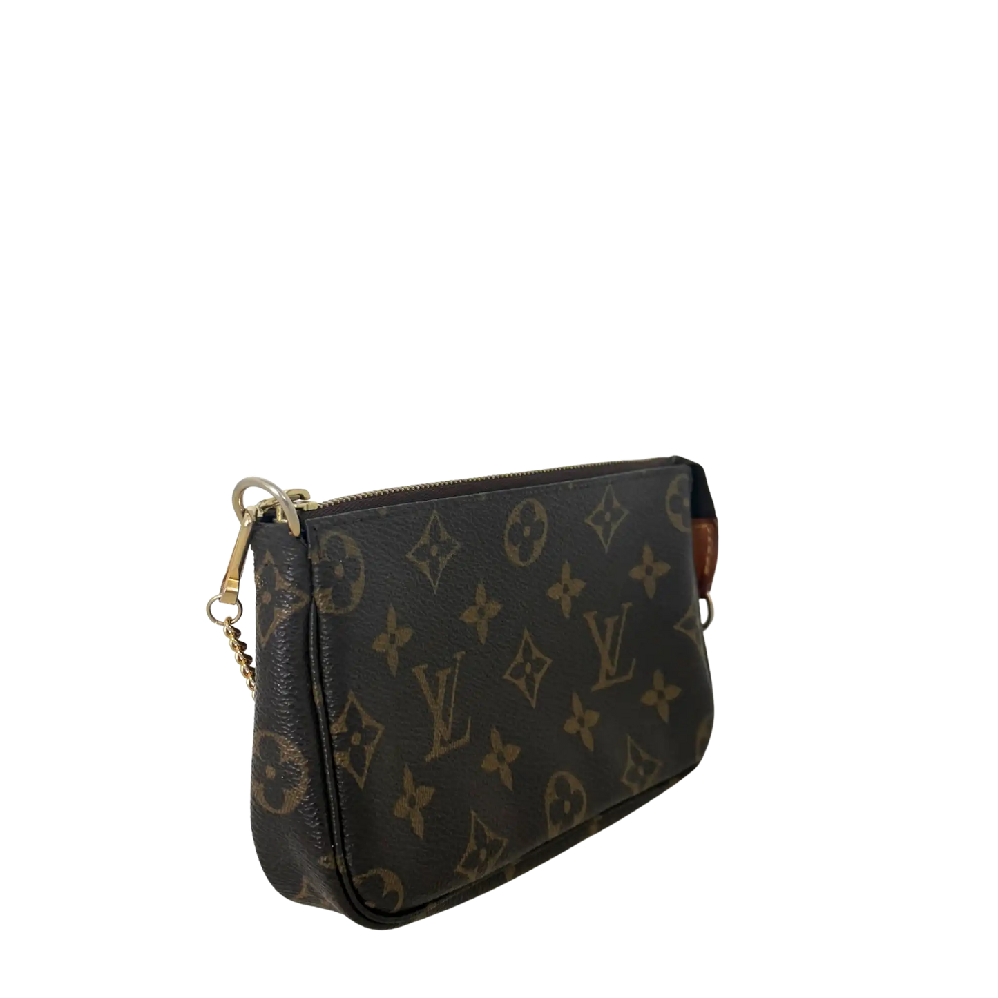 Louis Vuitton Mini Pochette M58009 Braun / gut Louis Vuitton