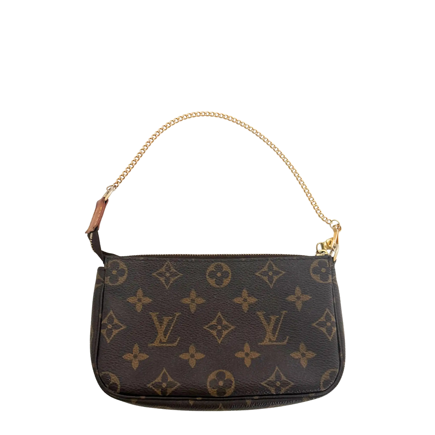 Louis Vuitton Mini Pochette M58009 Braun / gut Louis Vuitton