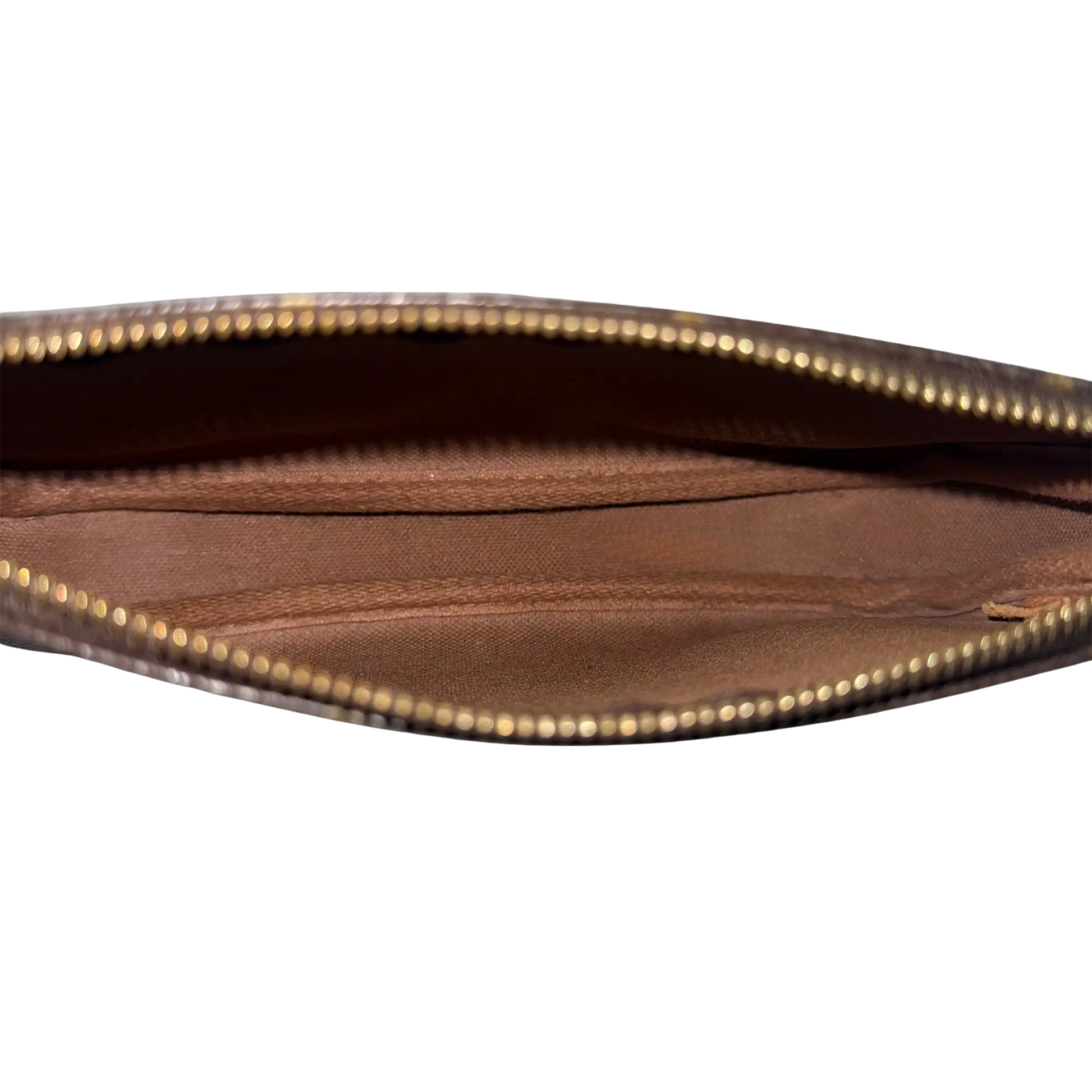 Louis Vuitton Mini Pochette M58009 Braun / gut Louis Vuitton